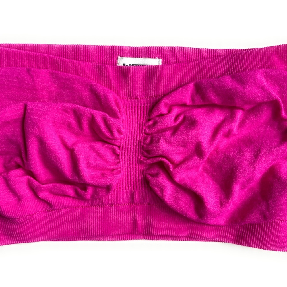 Trendy Pink Bandeau Top NWOT - Size M - Picture 2 of 5